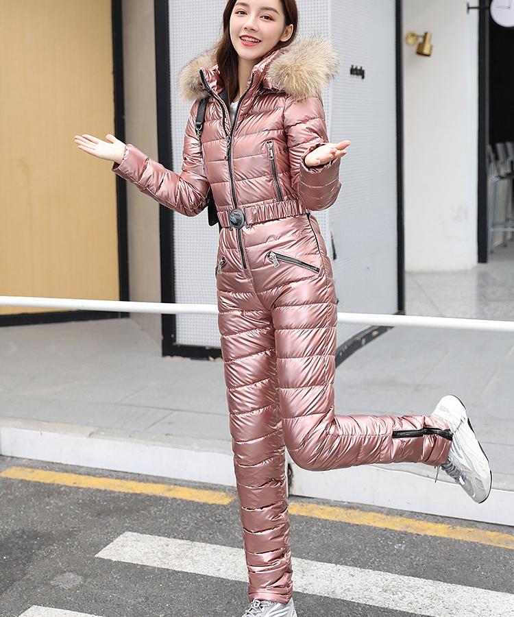 Abrigo Mono Acolchado de Algodón para Mujer Invierno con Capucha Brillante Cortavientos Impermeable Parkas Abrigo Cálido Ropa Exterior 6 Colores