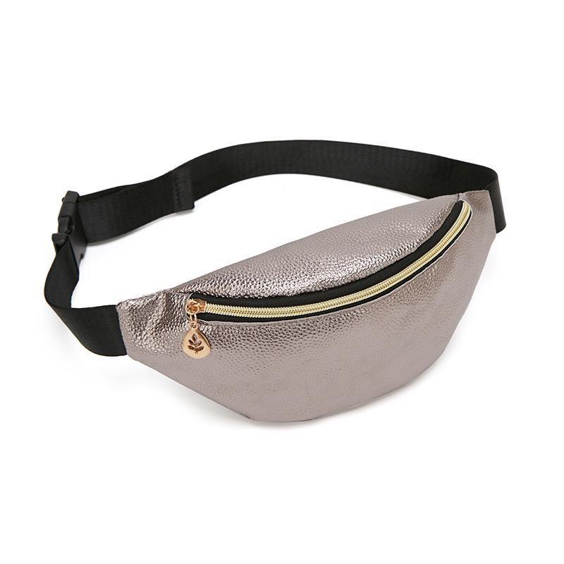 Compact And Chic Travel Hip Bag For Women With Zipper Closure And Pocket