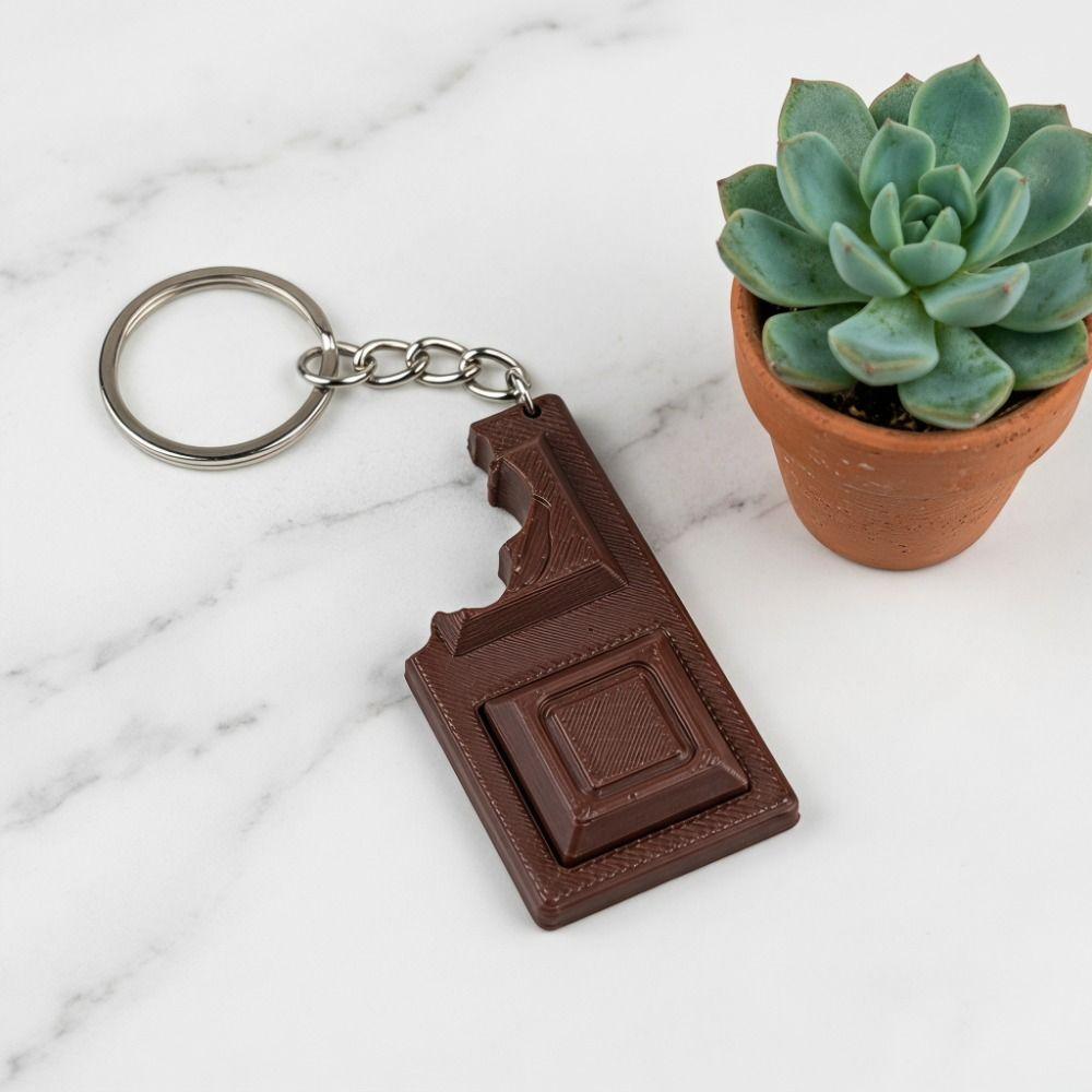 3D Printed Keyboard Fidget Toy Chocolate Design Fidget Keychain  Fidget Play