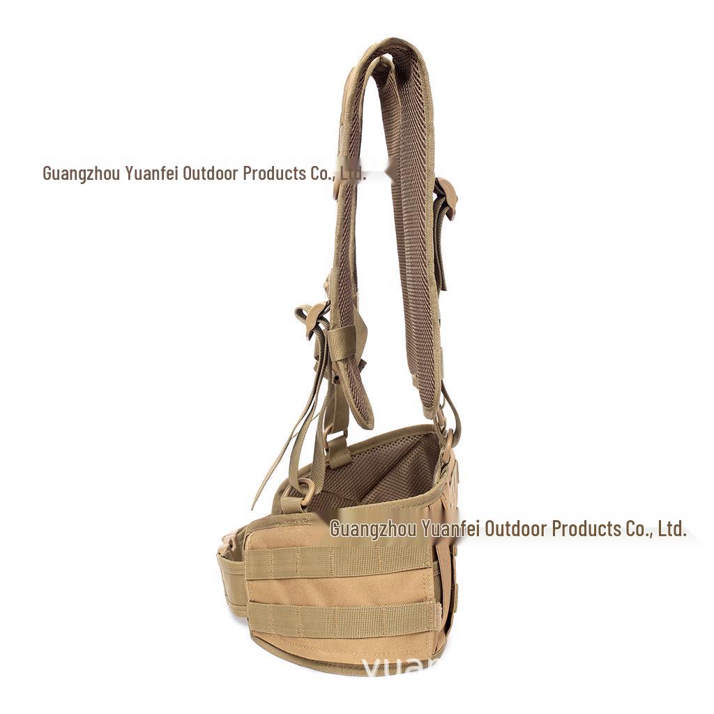 Camouflage Tactical Waist Pack & Belt Vest Set for Outdoor Hunting