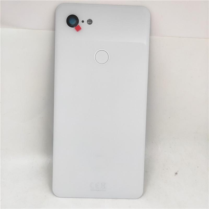 Battery Housing for Google Pixel 3 3XL Back Cover with Camera Lens Glass Fingerprint Flex Cable Back Door Rear Housing Replace Pixel 3 Pink