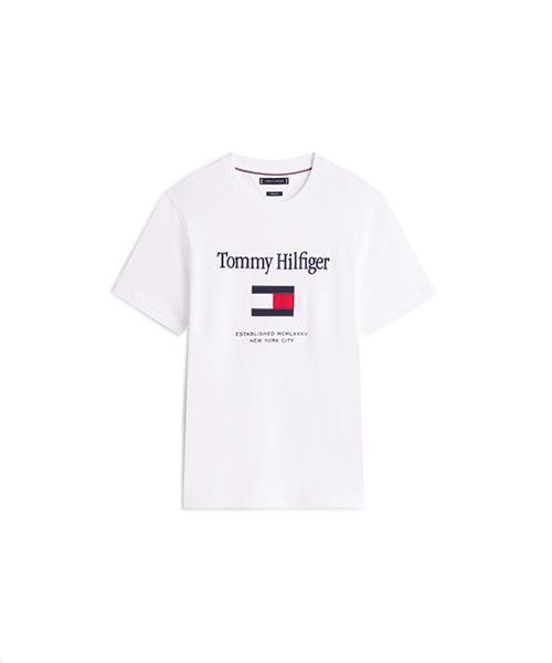TOMMY HILFIGER Flag Embroidered T-Shirt (T12G0Tpo300Mt1Ybr)