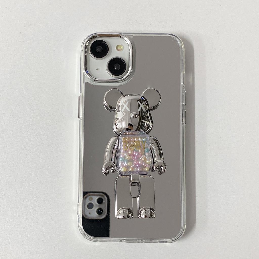 Acrylic Mirror Apple 15 16 Protective Cover Mirror Material Shell 11 Beads 16 ProiPhone13 Mobile Phone Case