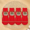 Breathable Non Slip Dog Socks Warm Paws Protectors Pet Boots Christmas Dog Socks  Winter Season