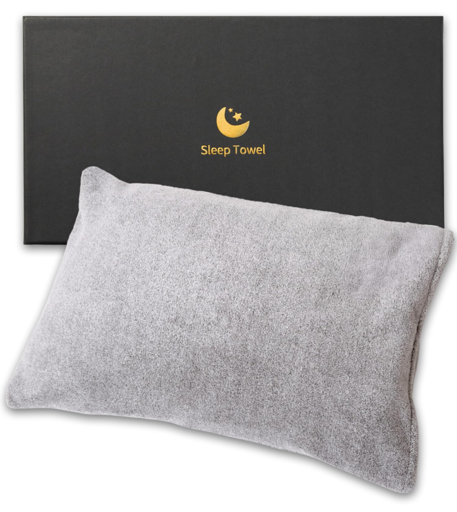

Удобное полотенце Толстая и мягкая махровая ткань для комфортного сна x Наволочка, Ткань, Антибактериальный, (46см 65см/Серый) серый