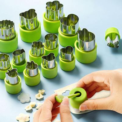 Stainless Steel Cookie Cutter Set for Food Vegetables Fruit Noodle Mold for DIY Pastry Biscuits Food-Grade Reusable Essential Kitchen Tool