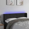 VidaXL LED Headboard Bedroom Furniture Double Bed Accessory Head of Bed Frame Interior Black 3123006