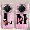 A-Z Black Letter Peony Flower  Shockproof Phone Case For Honor X9a X9b X9c Magic 6 7 5 Lite Silicone Couple Fundas Back Cover