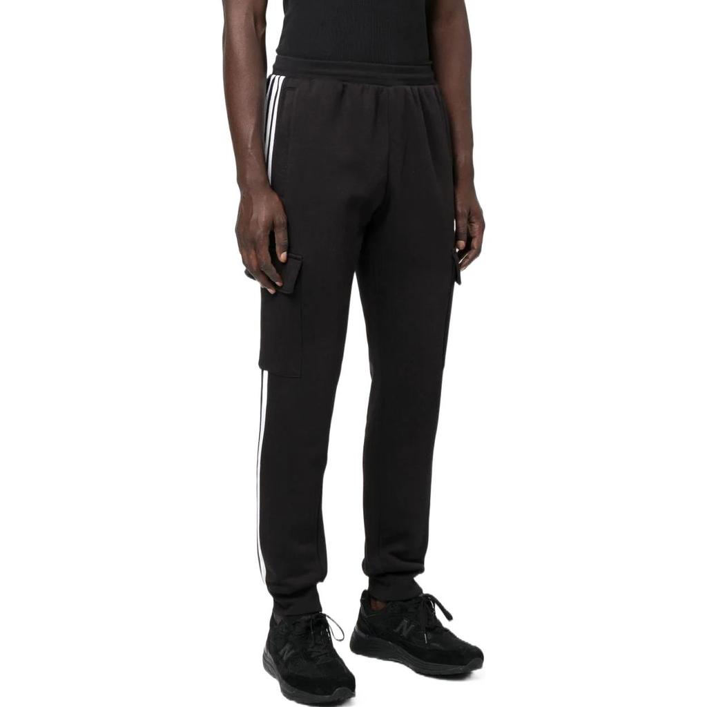 adidas Oryginalne joggery cargo z nadrukiem logo Trefoil w jednolitym kolorze Męskie spodnie Czarny HK9689