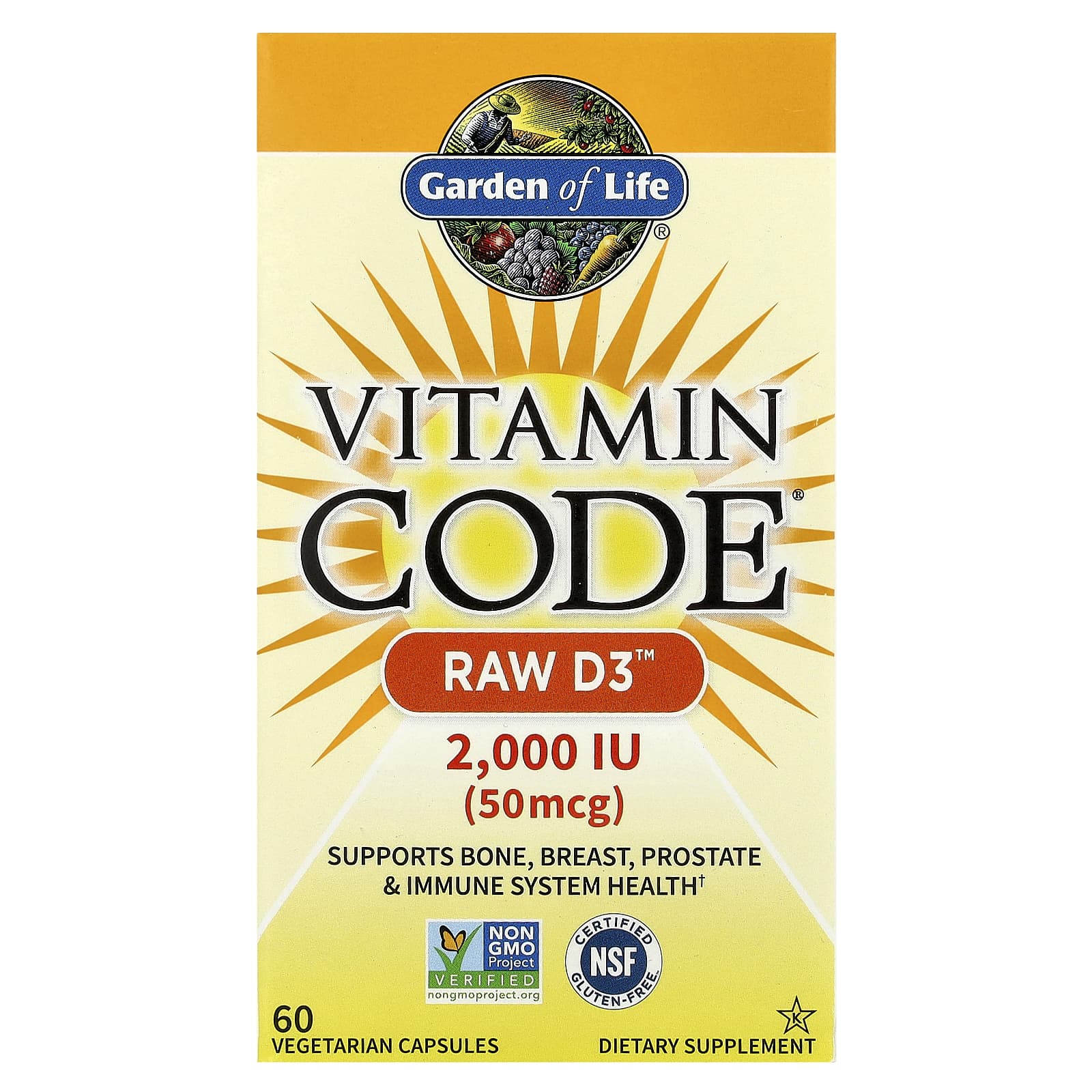 

Vitamin Code®, Raw D3™, 60 Veggie Capsules