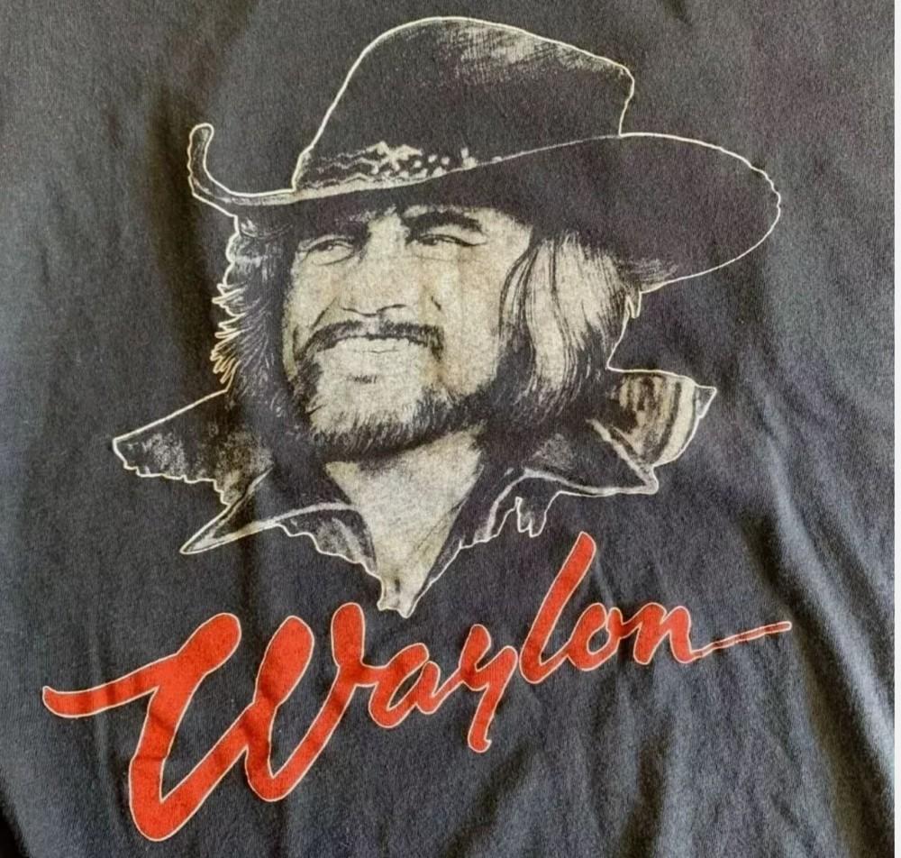 Waylon Jennings Shirt, Waylon Jennings Black T-shirt Unisex Reprint S-5XL Unisex T-Shirt XL