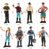 Simulated Diver Veterinarian Farmer Worker Postal Worker Toy Model Ornament For Collectors And Play