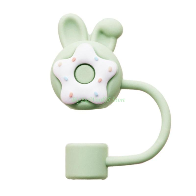 

24TE Dustproof Silicone Straw Tip Cover Colorful Straw Protectors Multifunctional Silicone Straw Tip For Everyday Use