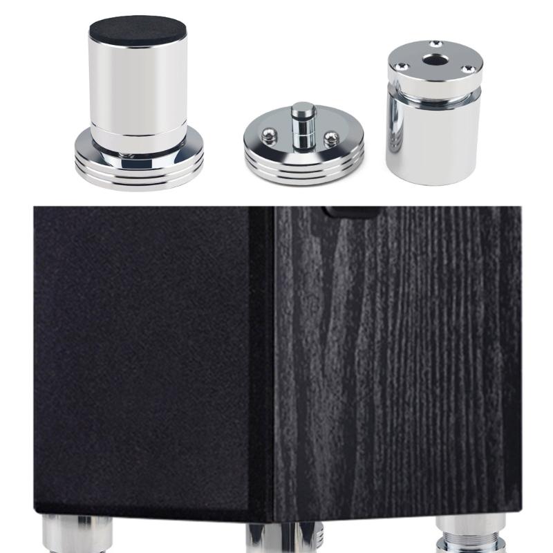 Pack of 4pcs/2pcs/1pc Aluminum Alloy Isolation Feet for Shock Absorption and Stability Adjustable Sound Equipment Foot