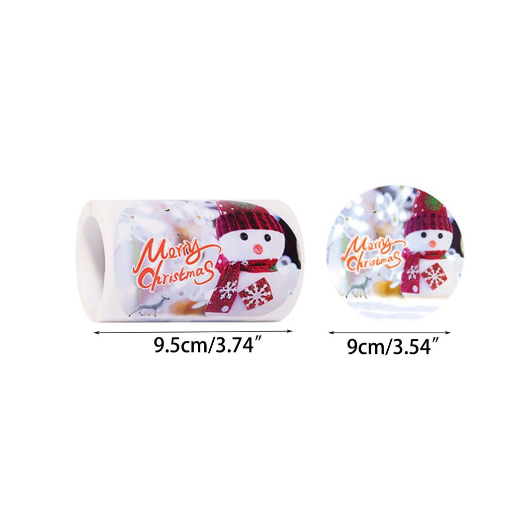 100 PCS Christmas Wrapping Labels Self-adhesive Sealing Labels Christmas Gift Wrap Stickers Christmas Party Supplies
