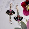 Bohemian Dangle Earrings for Women Pomegranate Flowers Dangle Earring Jewelry