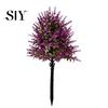 No Maintenance Lavender Artificial Topiary Ball Tree UV Resistant Fake Shrub Bushes with Office Decor Stake Realistic Plants for Home Wedding
