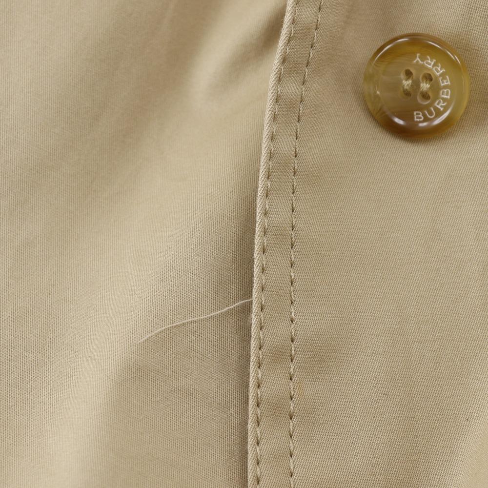 Burberry Stainless Collar Coat FDC32-202-40 Stripe Beige cotton/Polyurethane Women Used