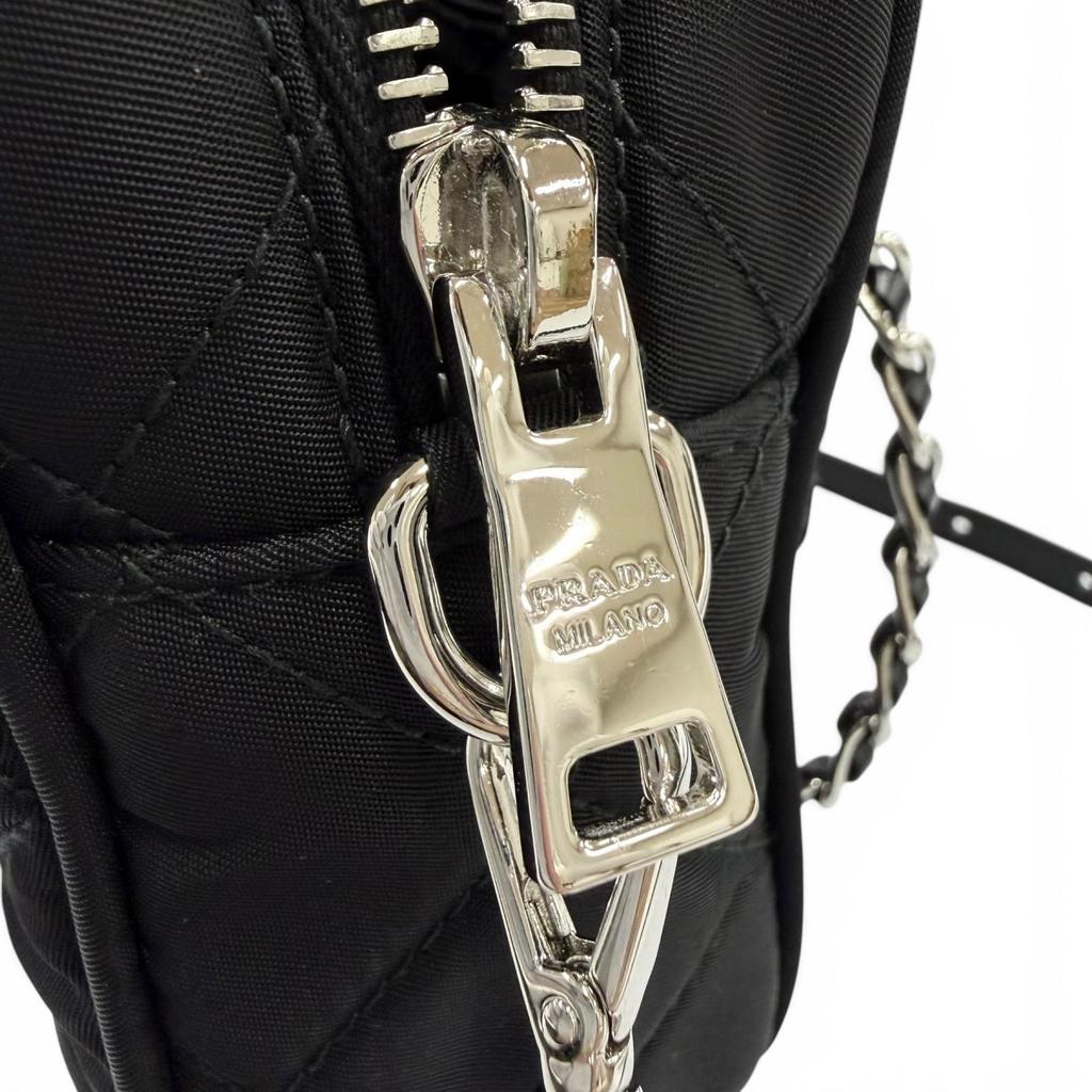 Excellent PRADA Shoulder Bag test input Triangle logo 2-way handbag 1BH910 Used