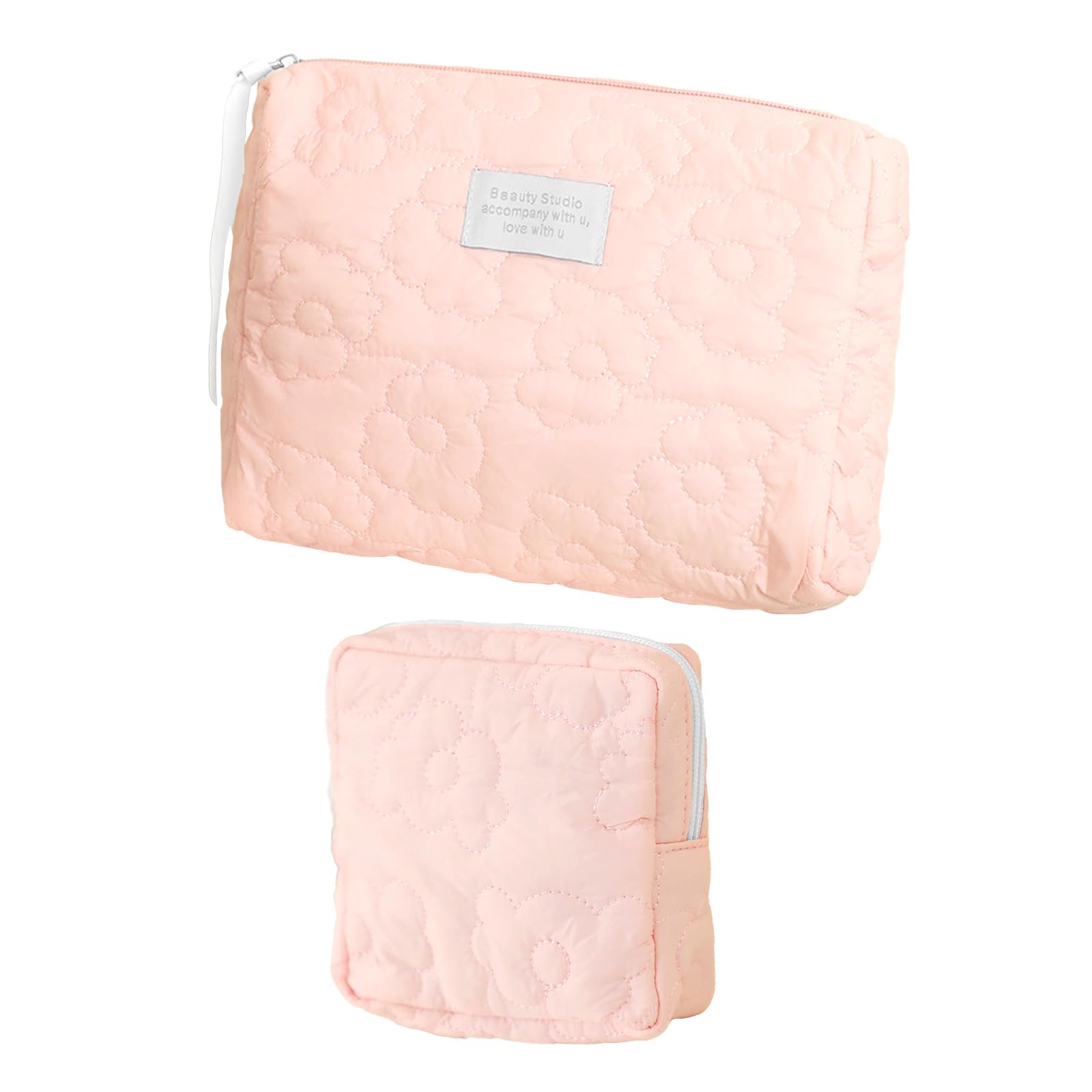 

Set of two MILASIC quilted one large and one Stylish and fluffy and plush for and Perfect for storing small and sanitary large floral Perfect for A розовый