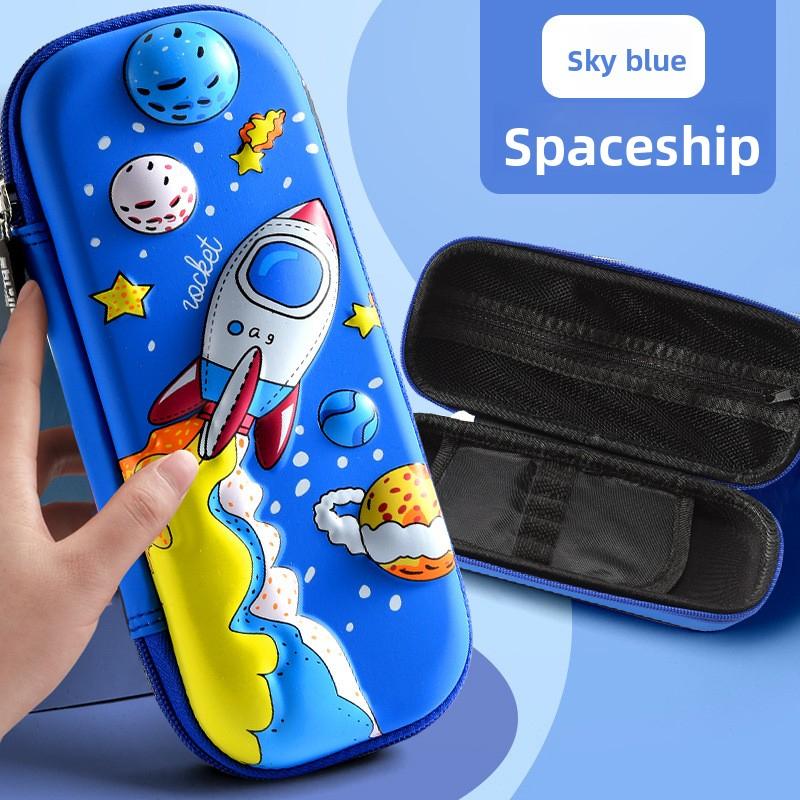3D Space Student Pencil Cases 1 Pcs Cartoons Model Pencil Box Children Stationery