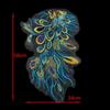 Blue Embroidered Floral Patches Sequin Embroidery Lace Appliques Clothing Applique  Stage Costumes