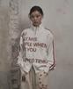 UNUSEDLAB Vintage Typography Only Zip-Up [White]