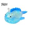 Lantern Fish Stress Ball Sugar Clear Glitter Sea Squeeze Fidget Toy Healing Sensory Soft Stretch Anxiety Relief Hand Relaxation Tool Bling
