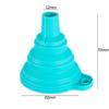 Pâlnie din silicon de bucătărie Pâlnie pliabilă din silicon de calitate alimentară pentru sticla de apă Transfer de lichid aleatoriu