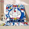 Free Shipping! Doraemon Print Blanket Warm Soft Comfortable Home Travel Blanket Sofa Bedding Cover Blanket Gift for Kids Adults