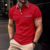 Summer Men's Button-pocket Henry Collar Sports Polo Shirt