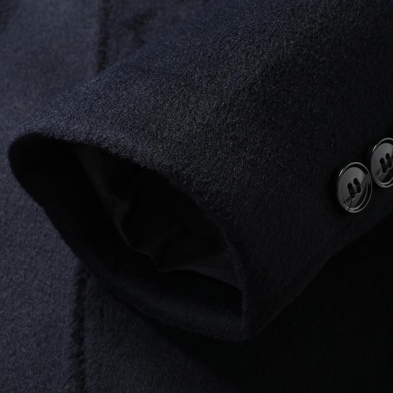 Men's Mid-Length Wool Blend Overcoat