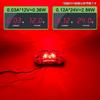 Side Marker LED -24V Truck Marker Lamp Side Marker Lamp Turn Signal Lamp Truck Red Set of 4