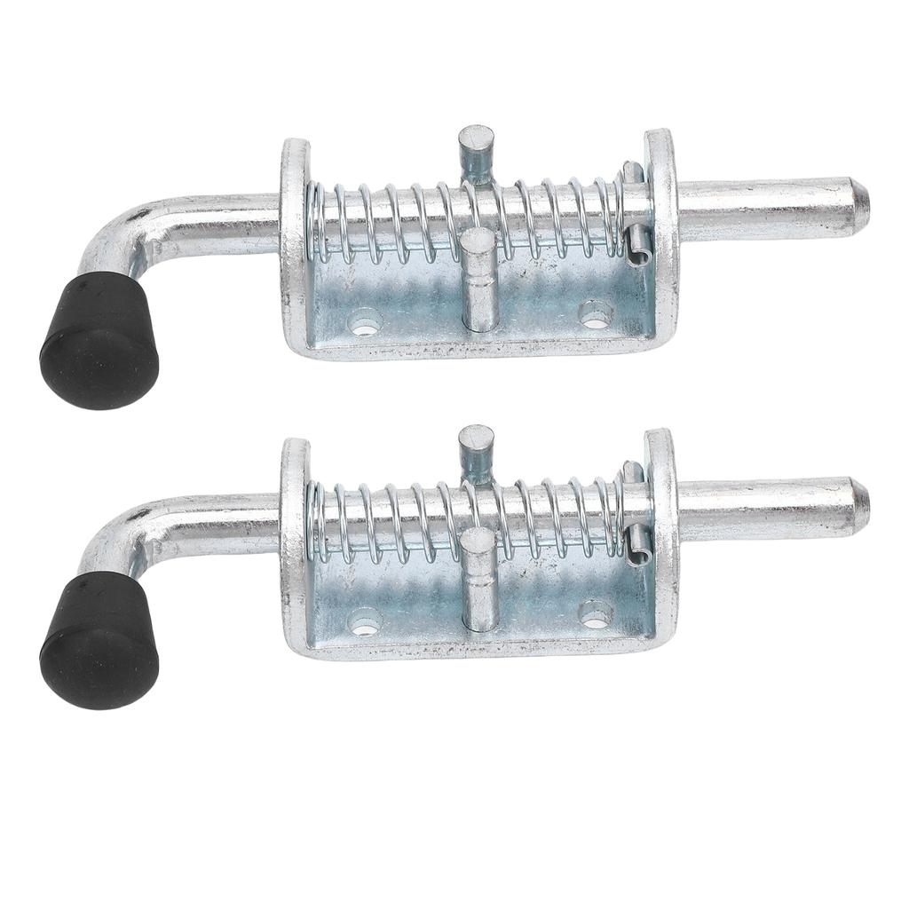 2PCS 6 Inch Spring Loaded Latch Pin Heavy Duty Latch Pin Door Lock for Tailgate Trailer Carriage Garage