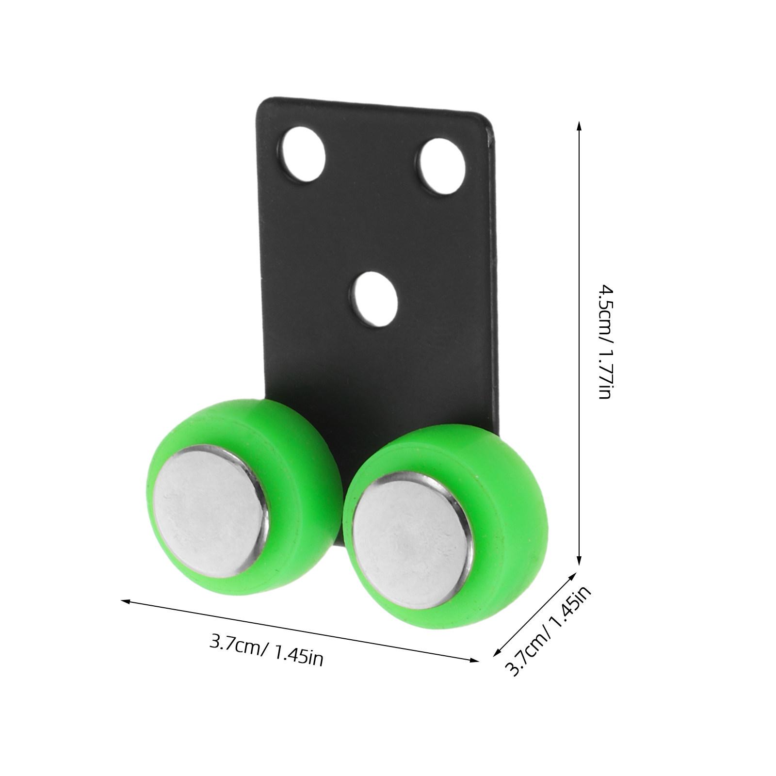 

2Pcs Sliding Door Wheels Heavy Duty Wardrobe Pulley Smooth Closet Sliding Door Replacement Cabinet Roller Hardware зелений