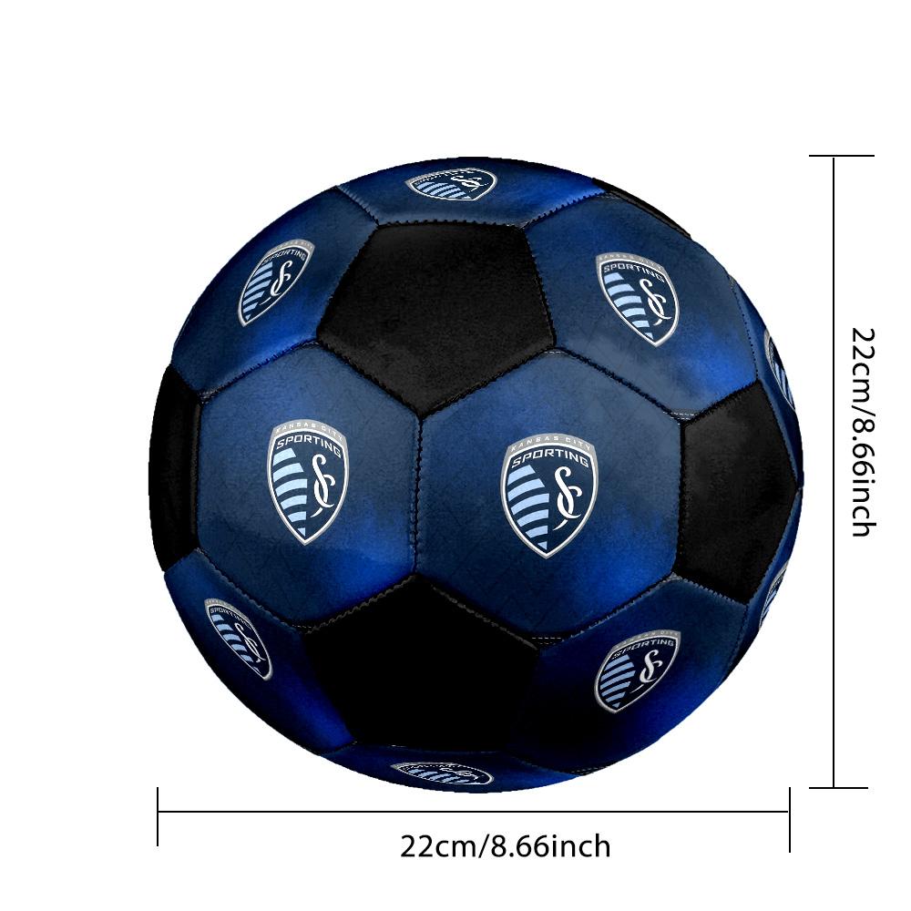 Sporting Kansas City Soccer Ball Colorful All Ages Machine Stitched PVC Competition Ready Durable High-Bounce.SIZE5