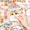 50 Watercolor Cat Stickers Cute Cartoon Cute Pet Cat Stickers Laptop Decoration