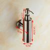 1PC 200ml Shower Bottle Pump 304 Stainless Steel Brushed Chrome Round Squaer Shampoo Dispenser Wall Mounted