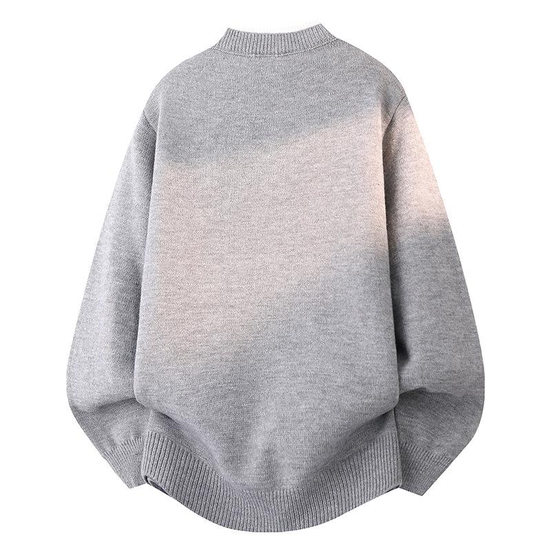 2025 Autumn/Winter Youth Fashion Casual Button-up Knit Sweater