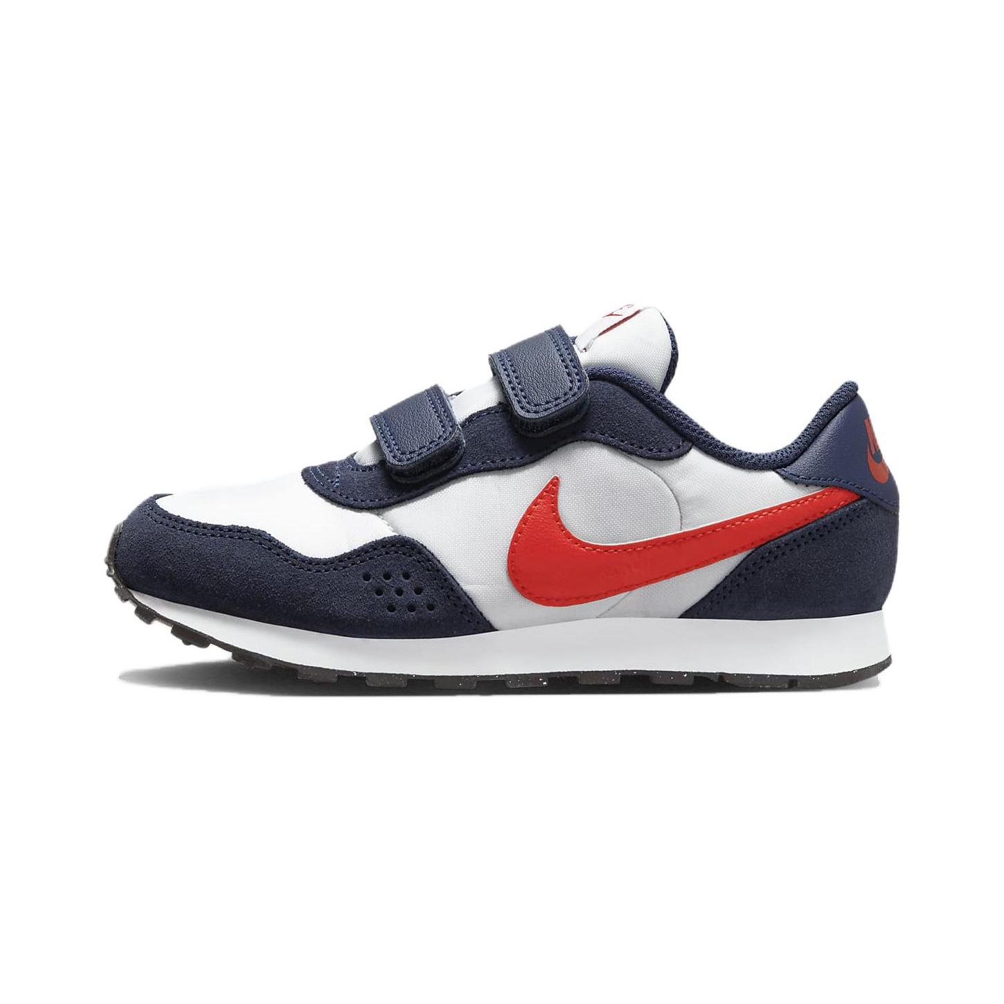 

Nike MD Valiant PS Midnight Navy Picante Red CN8559-409 33.5