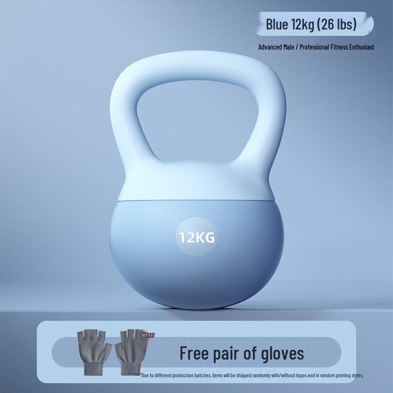 Farbige weiche Kettlebells für das Heimtraining 2,5-10 kg - Ideal für das Gesäßtraining bei Frauen und Kniebeugen bei Männern.