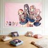 VIKAMA Heartbeat Literature Club Tapestry Home Bedroom Decoration Gift for Anime Fans And Friends Kawaii Anime Cute Anime Campus
