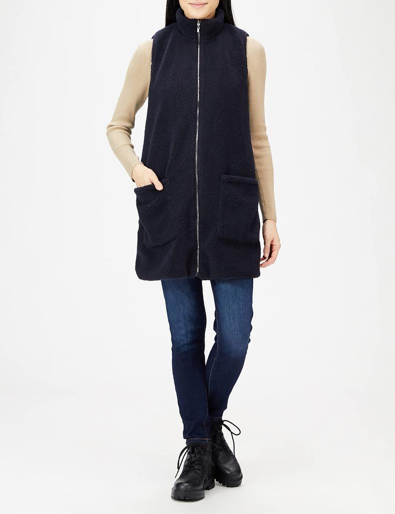 Baby Carrier Compatible Maternity Navy L [Serafin] Coat, Coat, Women's SB-122 (UK12)