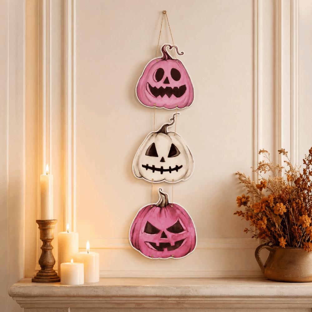 Cute Halloween Door Hanging Lightweight Wall Pendant Fahsion Pumpkin Ghost Ornament Room Decor