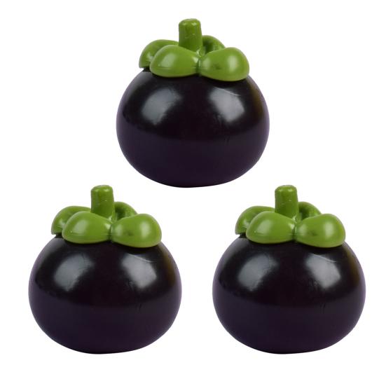 1/3ks Simulovaný mangosteen mačkací hračka Pomalé zvedání Úzkost Úleva od stresu Ovocná Fidget hračka Přenosný míček na stres Senzorická hračka