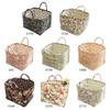 Boho Fabric Storage Basket Large Capacity Padded Laundry Baskets Pastoral Style Baskets for Small Apartment Dormitory Closet