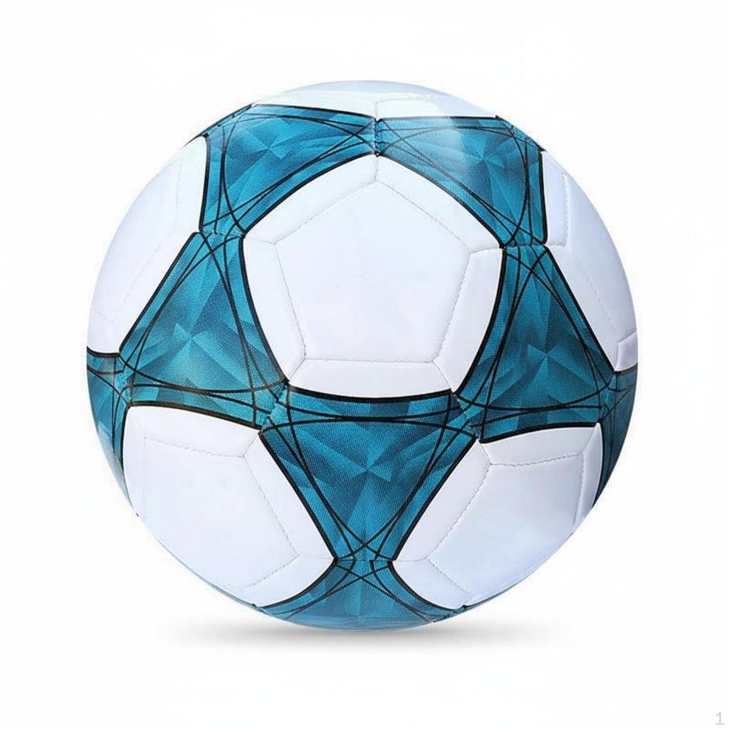 Klassischer Schwarz-Weißer Fußball Offizielle Größe & Gewicht Maschinengenähte Konstruktion
