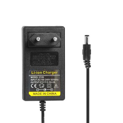 21V DC 2A Battery Charger Intelligent Lithium Li-on Power Adapter EU US Plug 5.5mm X 2.1mm Accessories for Home