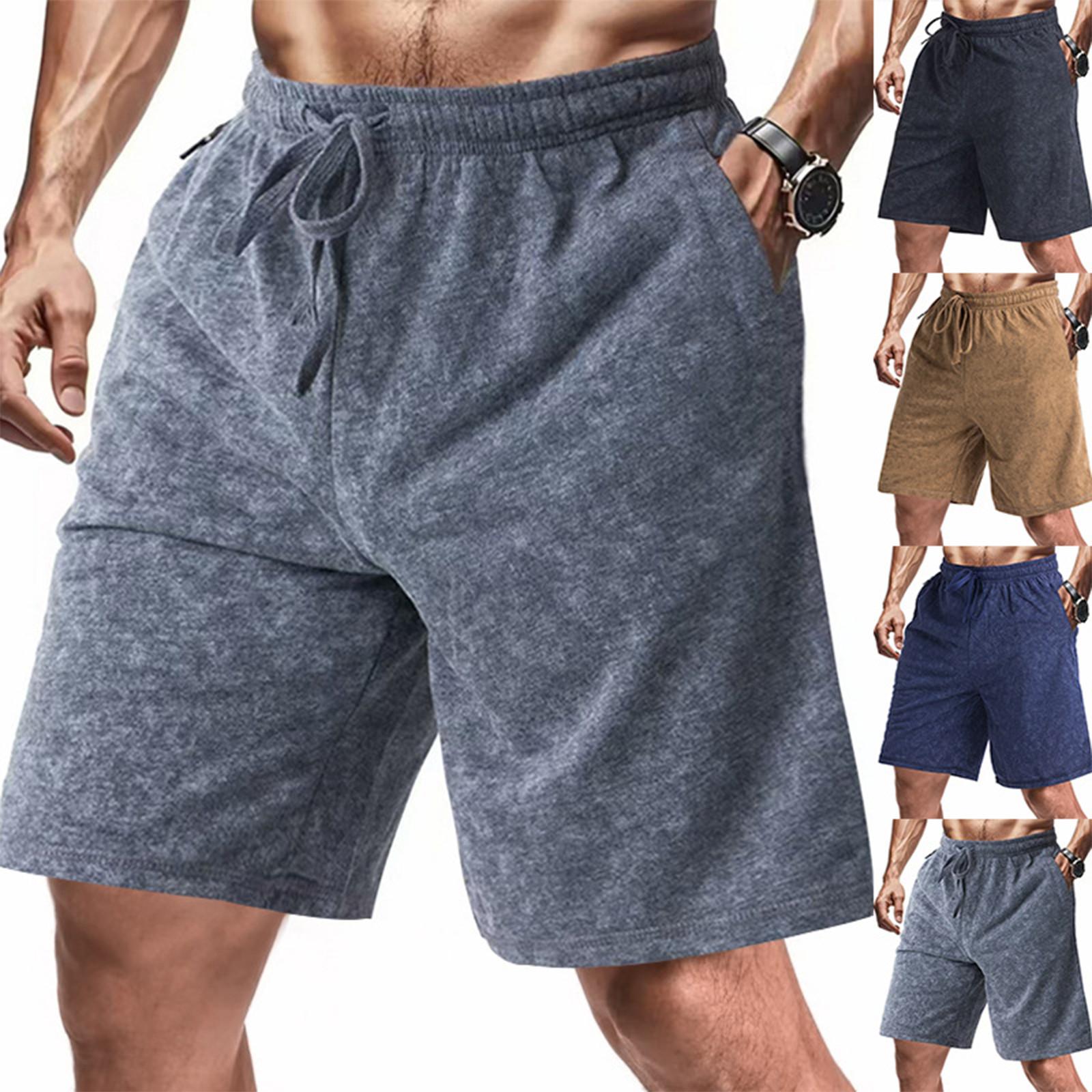 

Men S Straight Work Pants Fashionable And Casual Drawstring Shorts XL Темно-синій