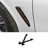 ABS Black Air Flow Vent Side Fender Decor Sticker Trim For BMW X3 G01 2018-